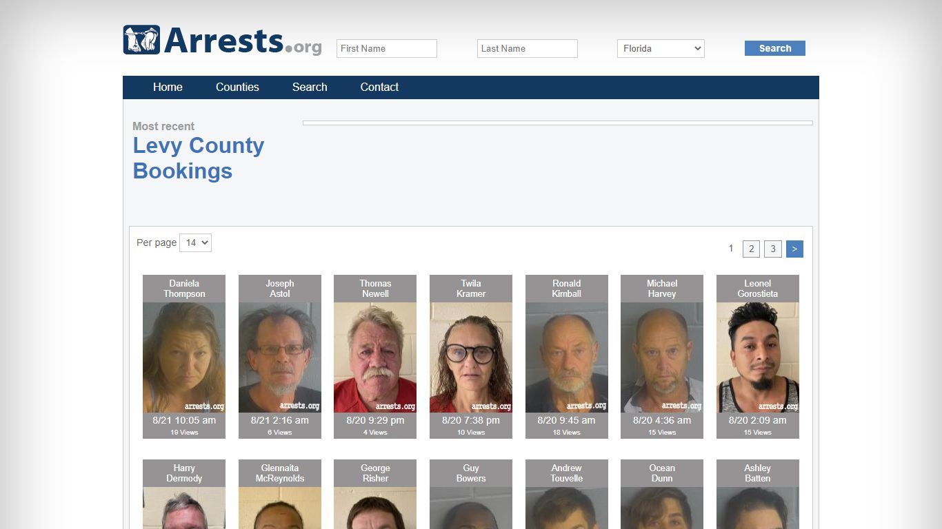 Levy County Arrests and Inmate Search
